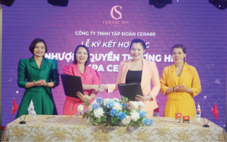 CEO Ma Thị Em có buổi ký kết hợp tác sở hữu 1 cơ sở Cerabe Spa