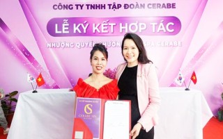 Lễ ký kết hợp tác giữa Chuỗi nhượng quyền thương hiệu Spa Cerabe và Giám đốc Chi nhánh Nguyễn Thị Ngoan