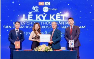 Hà Nguyễn spa ký hợp đồng phân phối ASCE+ Exosome cùng ExoCoBio Hàn Quốc